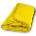 Fleece Blanket 50" X 60"- Yellow ****FREE RUSH****